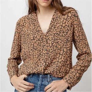 Rails Rebel Shirt in Batik Cheetah L